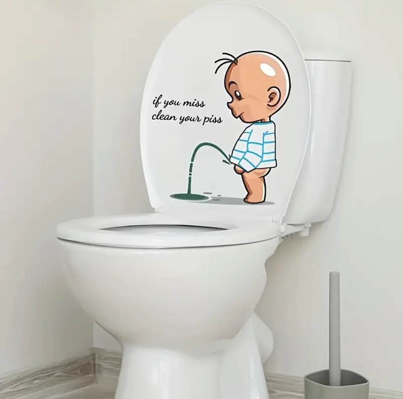 Funny Bathroom Toilet Decal