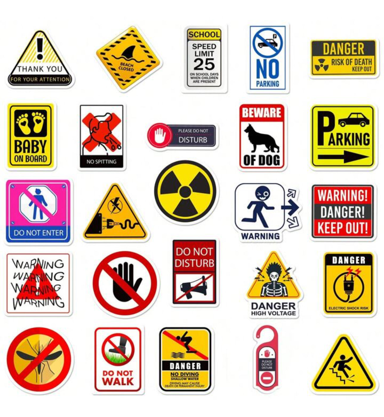 Warning Safety Signs